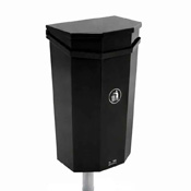 Papperskorg för stolpe