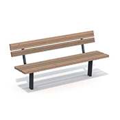 Parkbänk platsgjutning