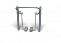 Air Walker utegym – antracitgrå modell med grå fotsteg