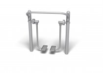 Air Walker utegym – grå modell med grå fotsteg