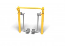 Air Walker utegym – gul modell med grå fotsteg