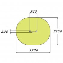 Axelhjul - Träningsredskap mått ovan