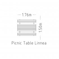 Simensioner picknickbord Linnea