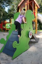 Liten rutschkana för lekpark