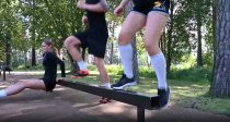 Balansbom utegym – balansövningar i parkmiljö