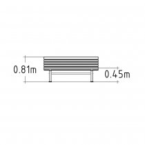 Dimensioner parksoffa Sofiero