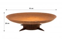 Chiaro XL Eldstad i Cortenstål ø 91 cm