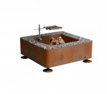 Fogo eldplats utomhus 120 x 120 cm - Cortenstål