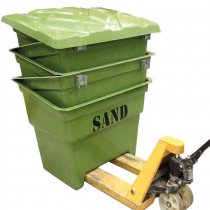 Gruslåda 250 liter - Svart