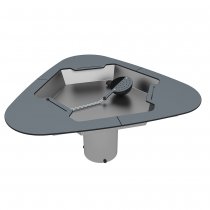 Grå vattenleksak triangel