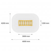 Bolve rörlig spjälbro i natur