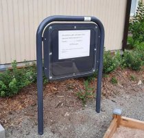 parkutrustning informationsskylt