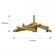 lekplatsutrustning utomhus i Robinia