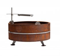 Lucas Eldstad i Cortenstål ø 95 cm