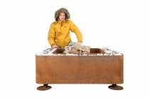Fogo eldplats utomhus 120 x 120 cm - Cortenstål