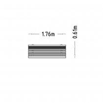 Mått parksoffa Sofiero