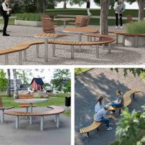 Monteringsexempel Sofiero Parkbänk