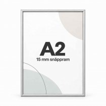 Posterram A2 15 mm smal ram - Silver
