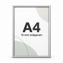 Posterram A4 15 mm smal ram - Silver