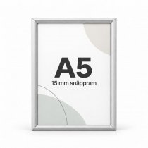 Posterram A5 15 mm smal ram - Silver