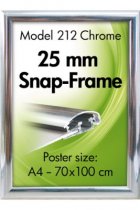 Snäppram 70x100 cm - Chrome