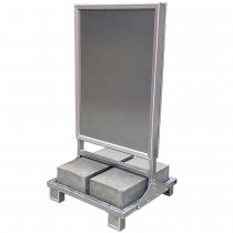 Tung gatupratare med betongfot 70x100