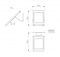 Justerbart väggställ till Samsung 10,1" - Svart