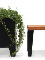 Blomlåda Flox Låg - Svart