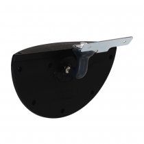 Truckspegel 25 cm med spegelyta och monteringsbeslag