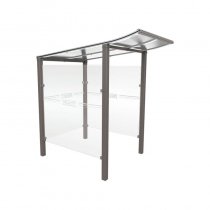 Väderskydd för betalstationer Modulo 1300 mm för nedgjutning i mark, mörkgrå GPRO