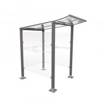 Väderskydd för betalstationer Modulo 1300 mm för ytmontering, mörkgrå GPRO