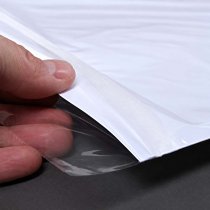 Närbild Vattentålig plastficka för affisch utomhus