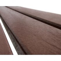 Silaos Parksoffa 1800 mm i återvunnen plast - underhållsfri