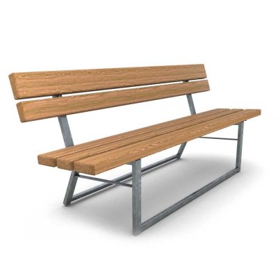 Sidovy av Ekeby parkbänk stapelbar
