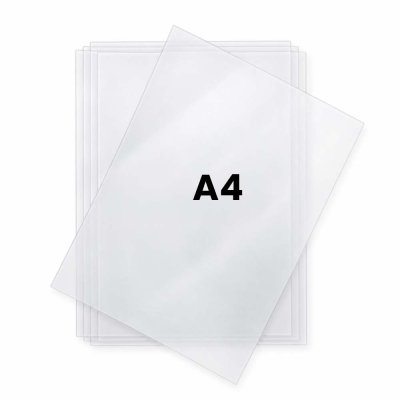 Frontplast A4 format skyddsplast till trottoarpratare