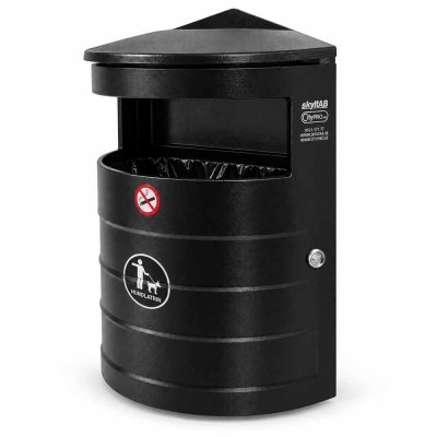 Hundlatrin Classic 20L Svart papperskorg