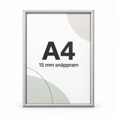 Posterram A4 15 mm smal ram - Silver