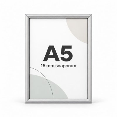 Posterram A5 15 mm smal ram - Silver