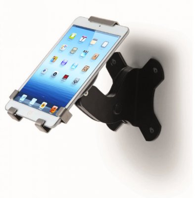 Ipadställ - justerbart väggstativ i svart