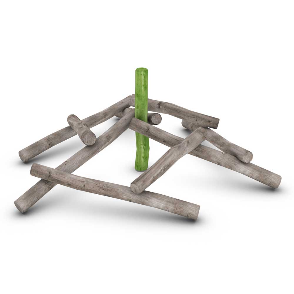Product Image for Riara pyramid av trästockar - Robina