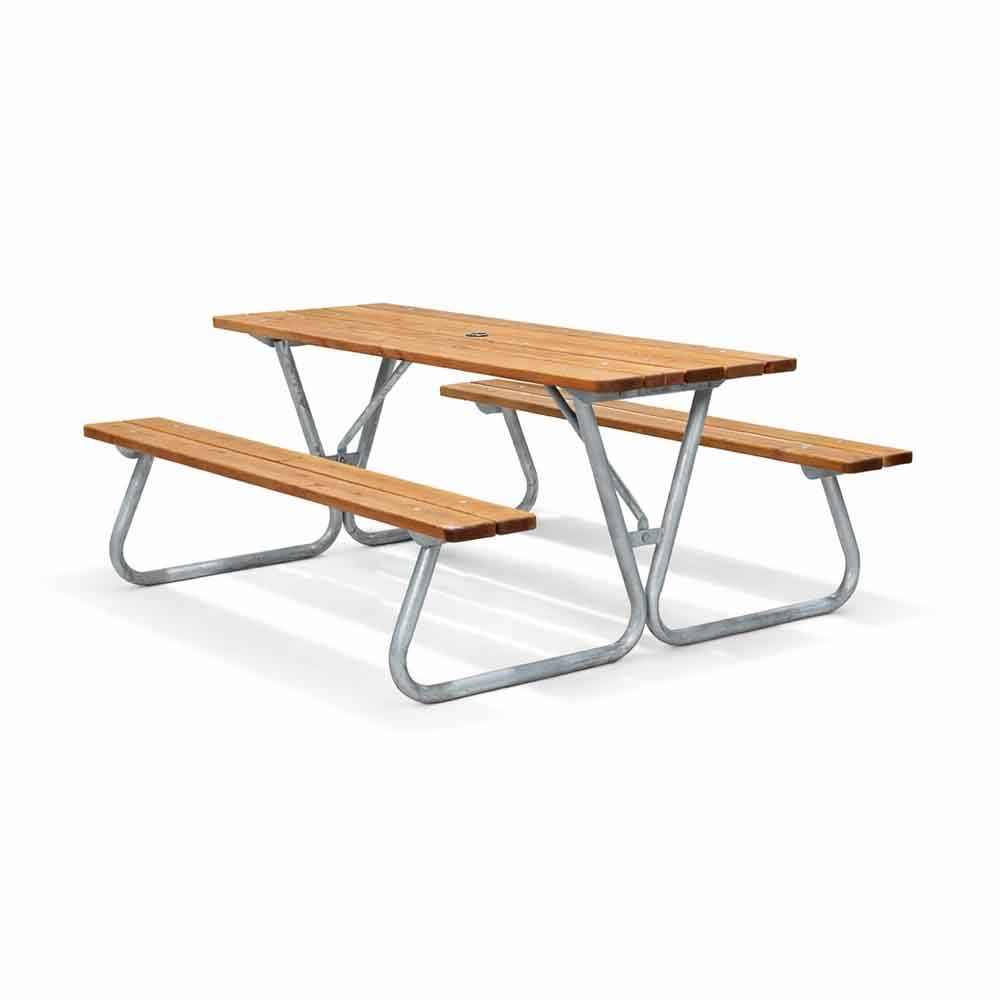 bänkbord och picknickbord för offentlig miljö