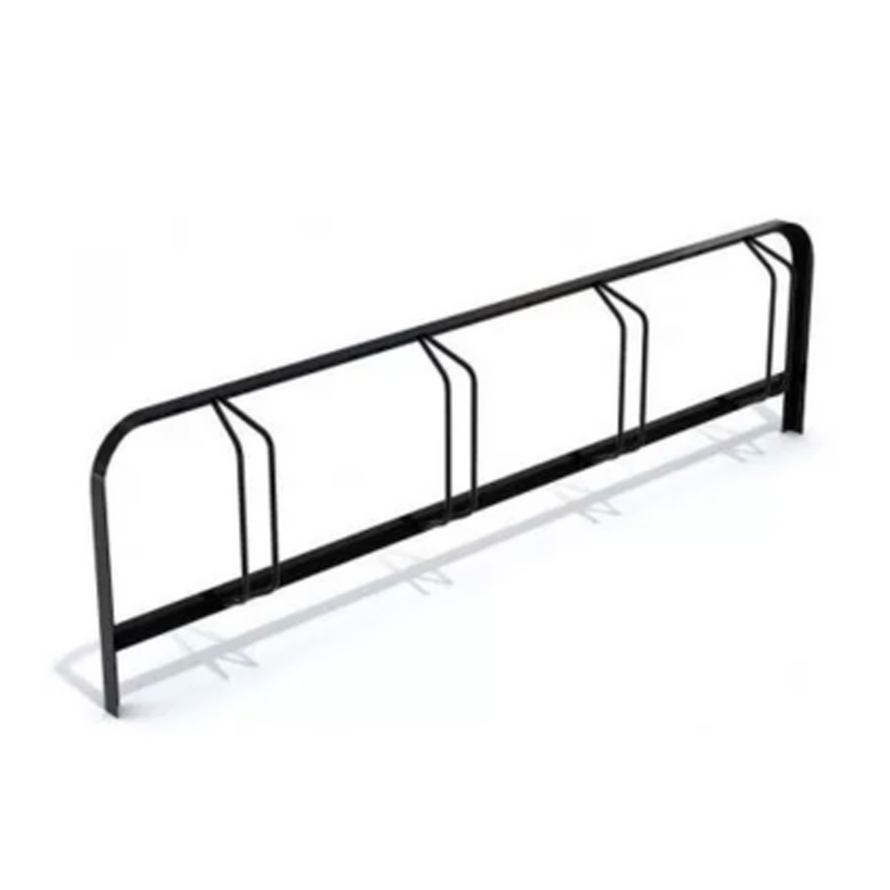 Cykelställ för nedgjutning på offentliga platser