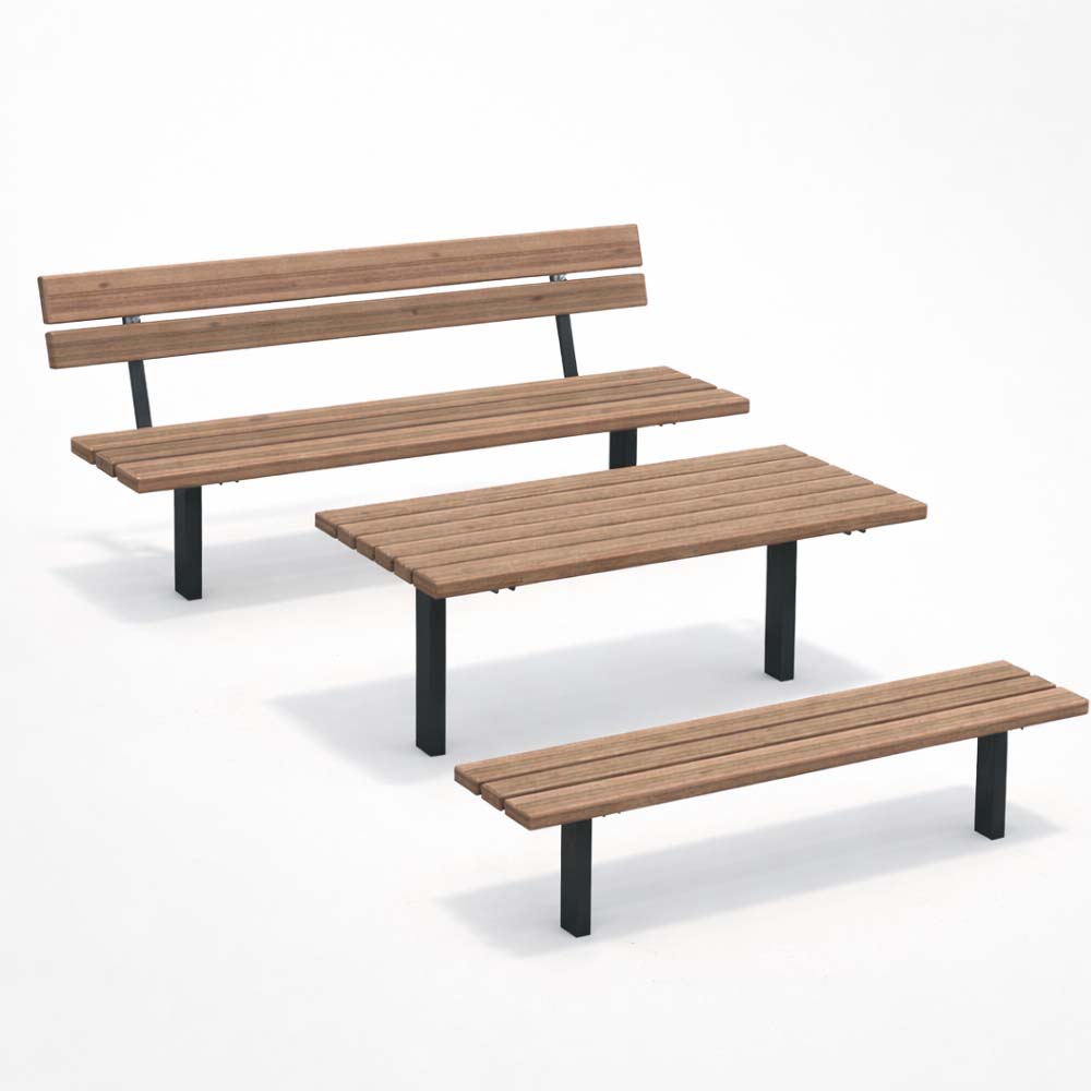 Parkmöbler - parkbänkar, parksoffor och bord utomhus