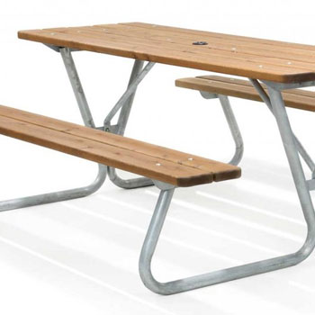 Fristående bänkbord och picknickbord